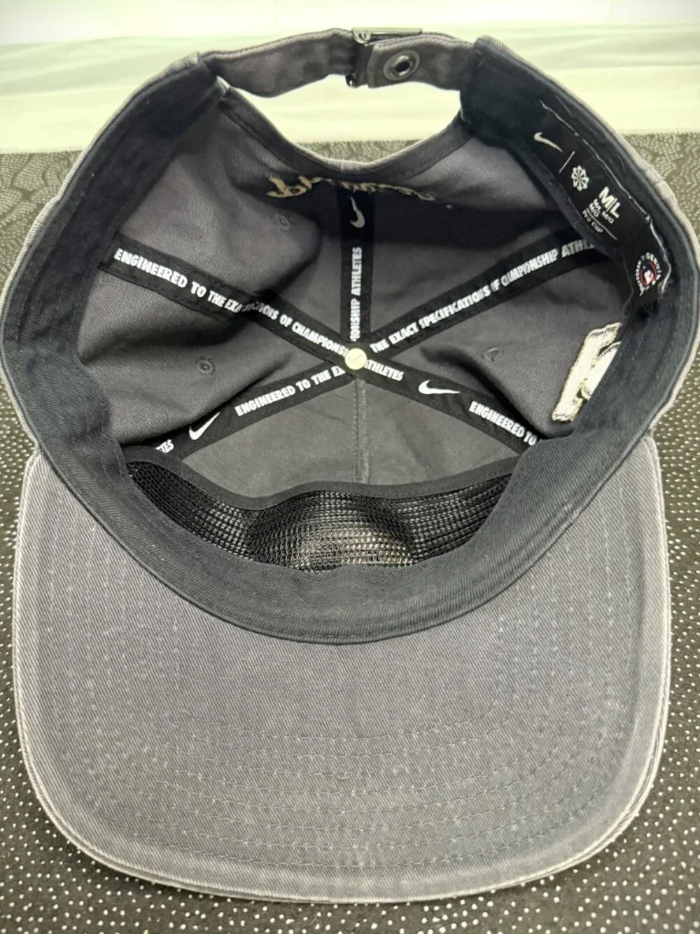 Nike Pro Philadelphia Phillies Anthracite Monotone Adjustable Cap/Hat Size M/L